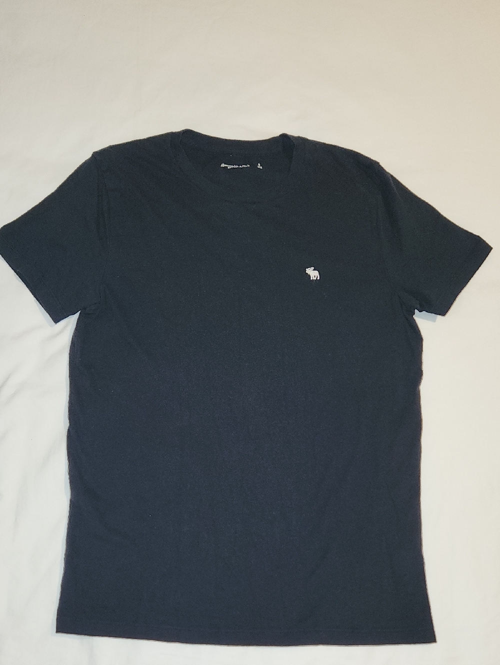 Abercrombie & Fitch Men's Black Soft A&F Tee Crew Neck Small